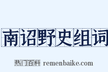 南诏野史组词是什么意思的图片